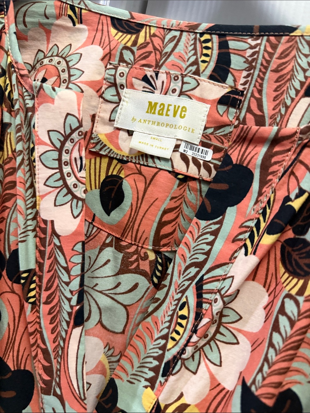 Anthropologie | Maeve the somerset maxi dress botanical size small - Picture 2 of 8